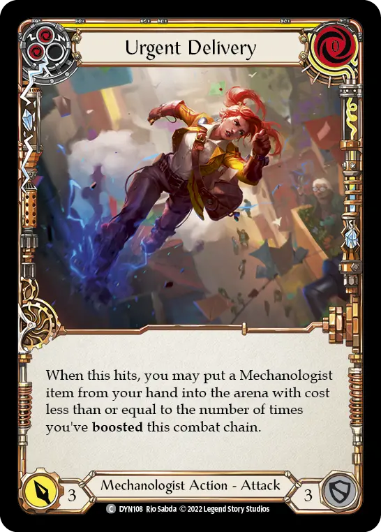 Card: Urgent Delivery (yel)