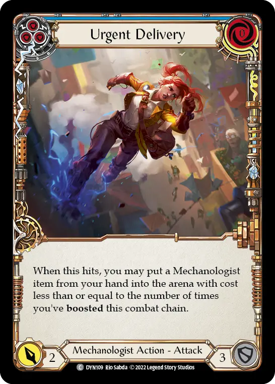 Card: Urgent Delivery (blu)
