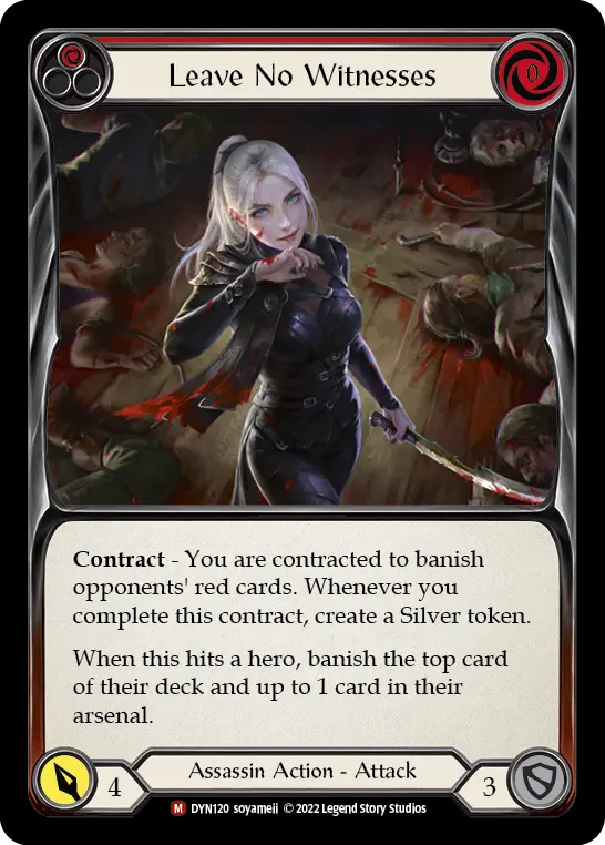 Card: Leave No Witnesses (red)