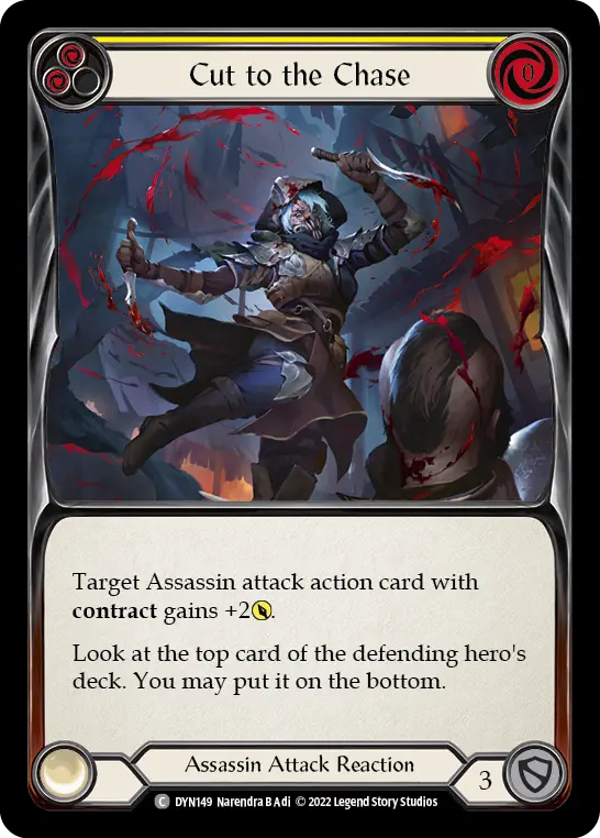 Card: Cut to the Chase (yel)