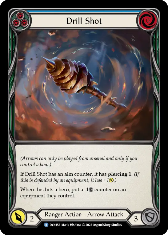 Card: Drill Shot (blu)