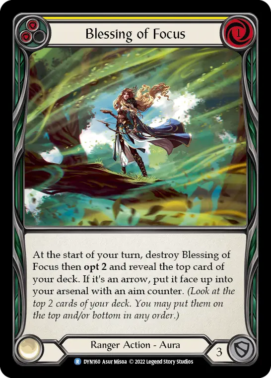 Card: Blessing of Focus (yel)