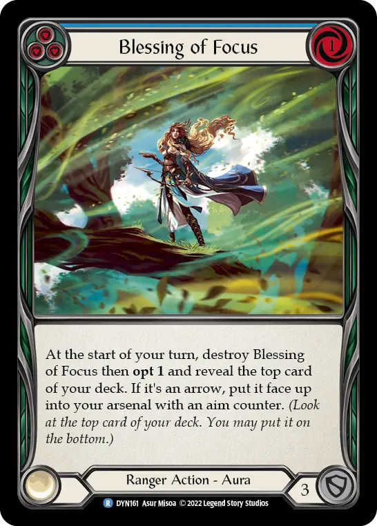 Card: Blessing of Focus (blu)