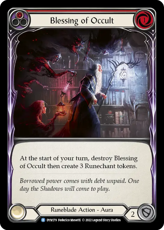 Card: Blessing of Occult (red)