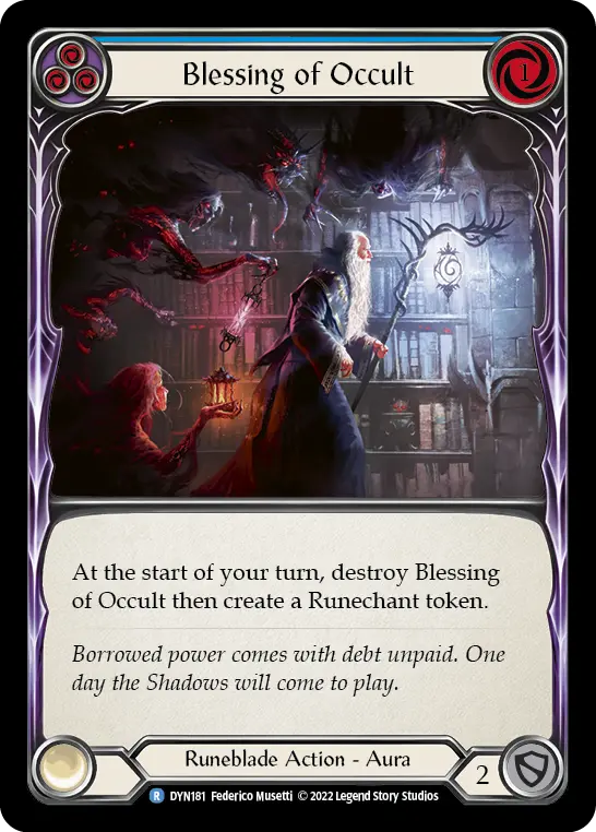 Card: Blessing of Occult (blu)