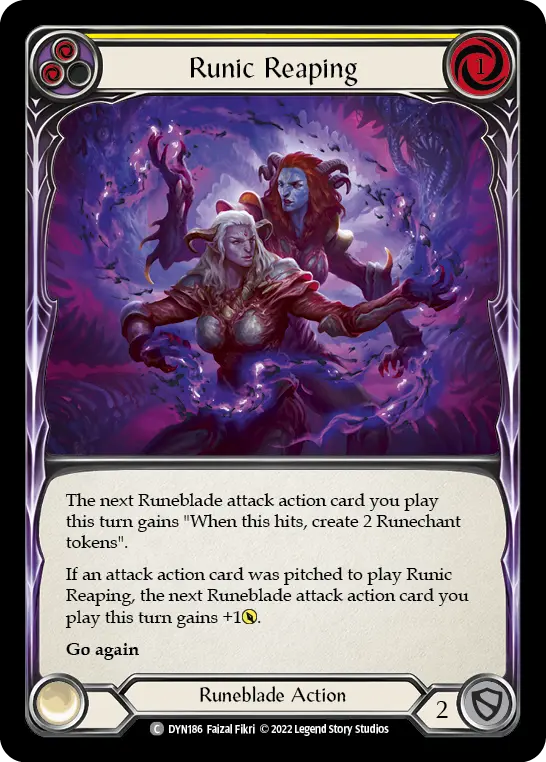 Card: Runic Reaping (yel)