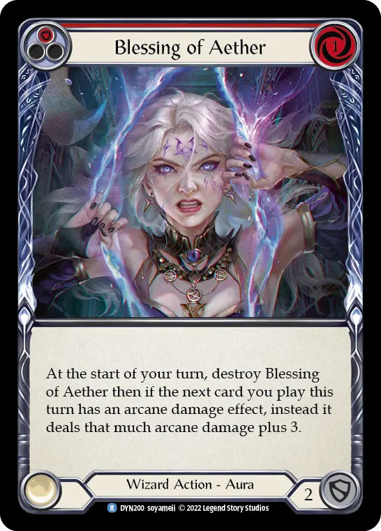 Card: Blessing of Aether (red)