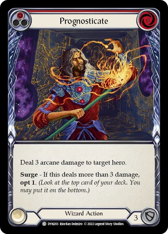 Card: Prognosticate (red)