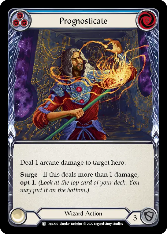 Card: Prognosticate (blu)