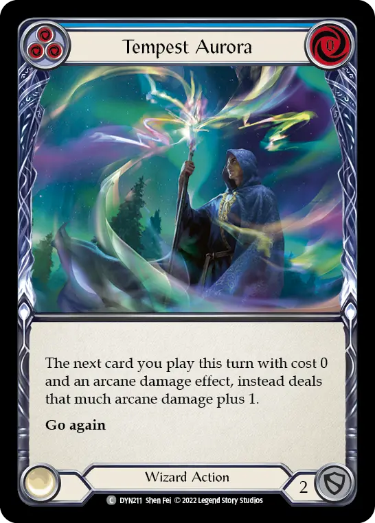 Card: Tempest Aurora (blu)
