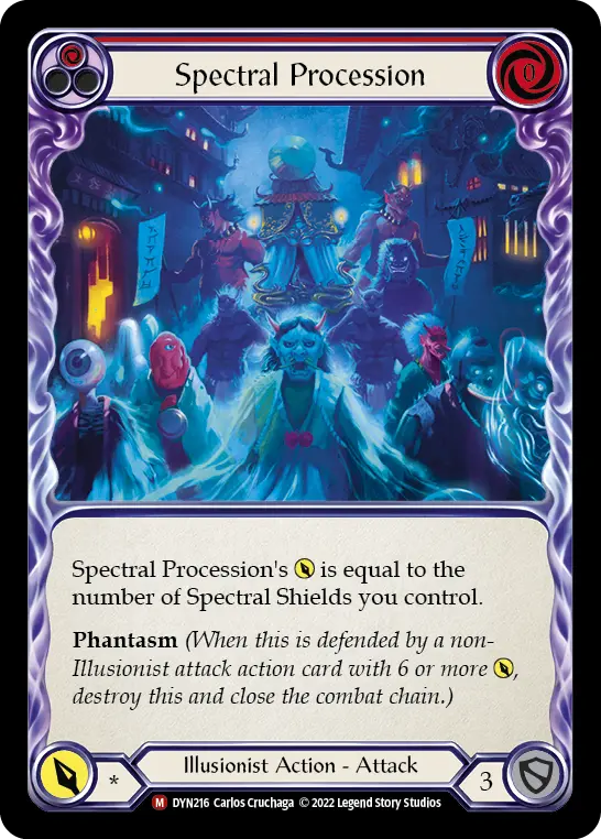 Card: Spectral Procession (red)