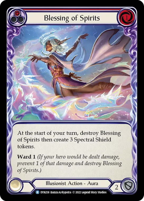 Card: Blessing of Spirits (red)