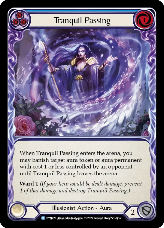 Card: Tranquil Passing (blu)