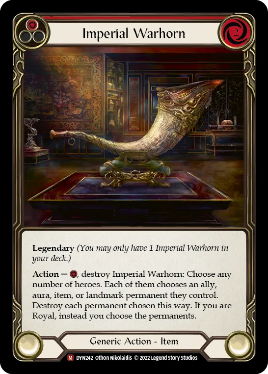 Card: Imperial Warhorn (red)