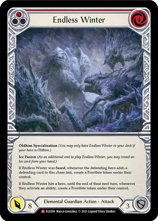 Card: Endless Winter (red)
