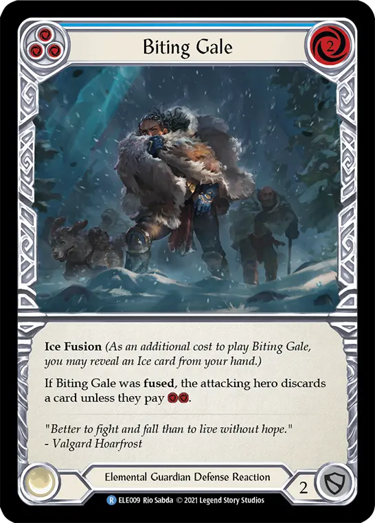Card: Biting Gale (blu)