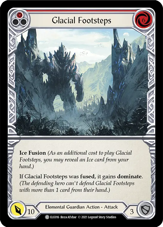 Card: Glacial Footsteps (red)