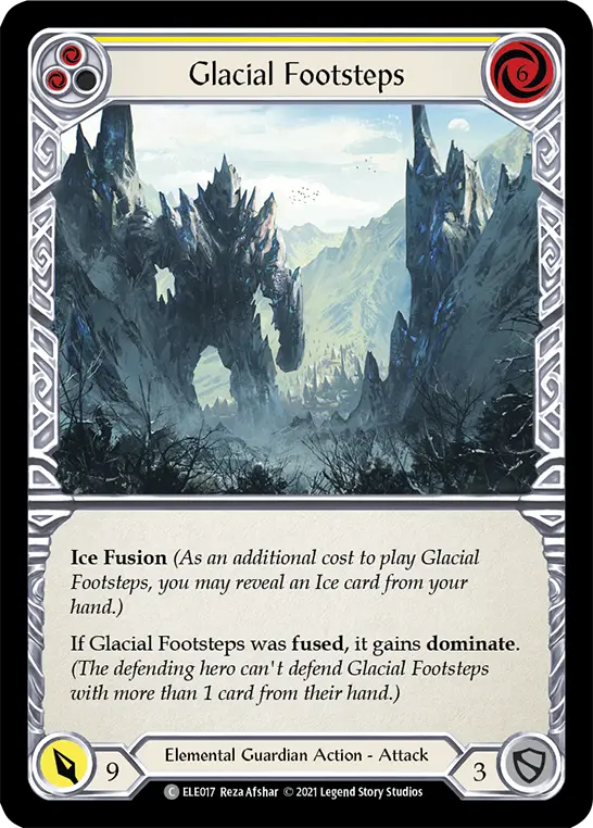 Card: Glacial Footsteps (yel)