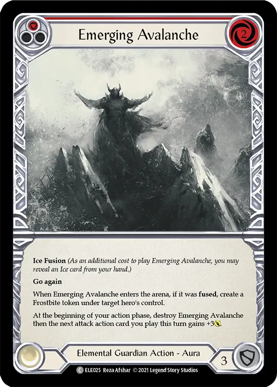 Card: Emerging Avalanche (red)