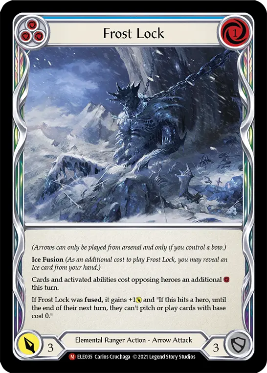 Card: Frost Lock (blu)