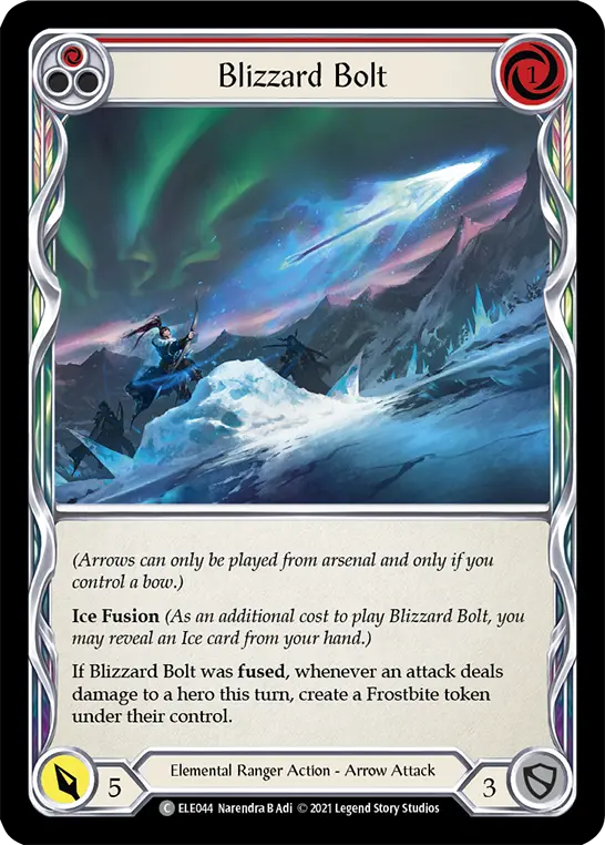 Card: Blizzard Bolt (red)