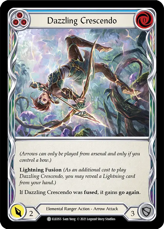 Card: Dazzling Crescendo (blu)