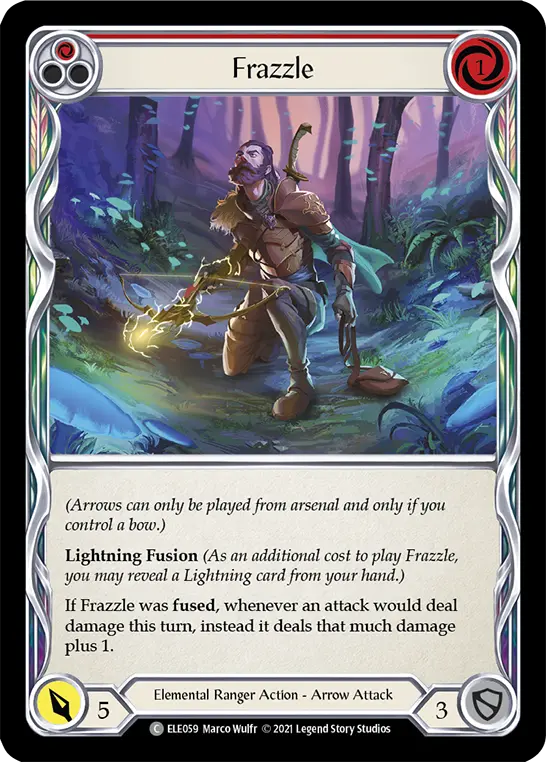 Card: Frazzle (red)