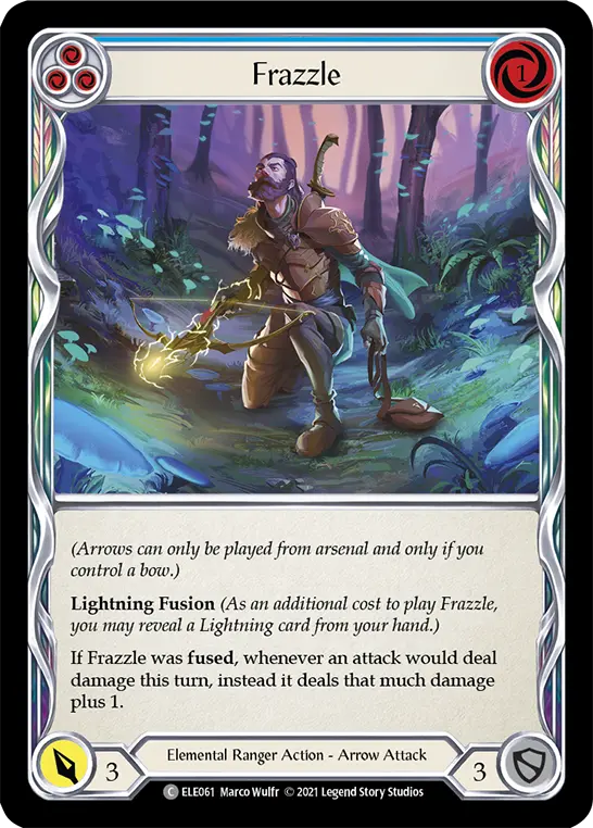 Card: Frazzle (blu)