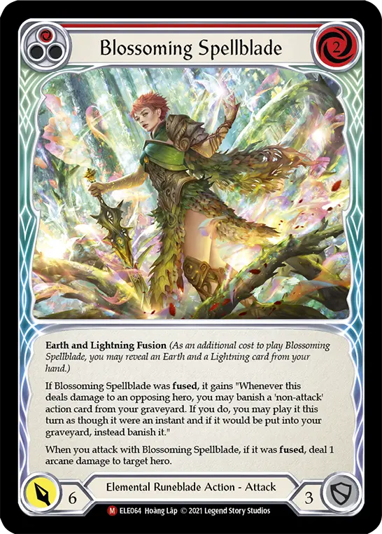 Card: Blossoming Spellblade (red)