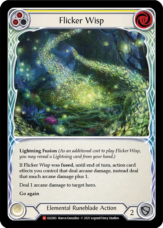 Card: Flicker Wisp (yel)