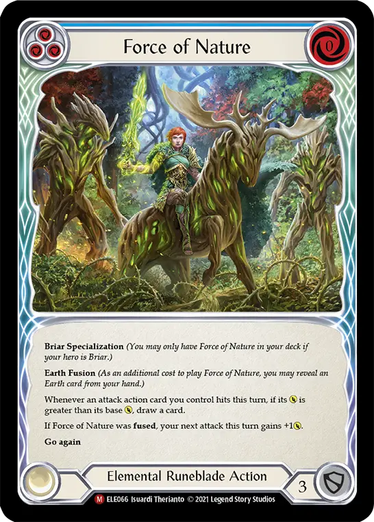 Card: Force of Nature (blu)