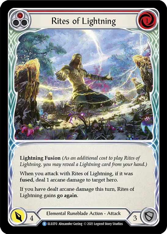 Card: Rites of Lightning (red)
