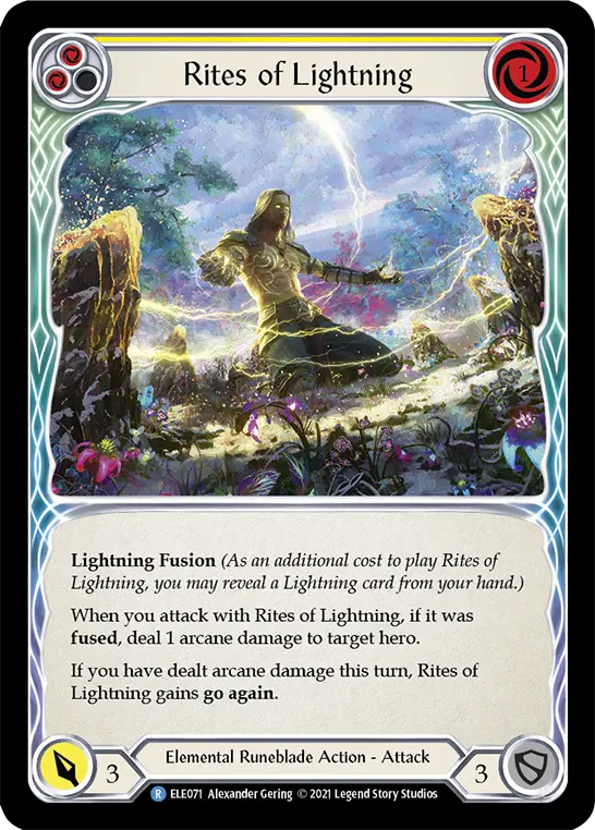 Card: Rites of Lightning (yel)