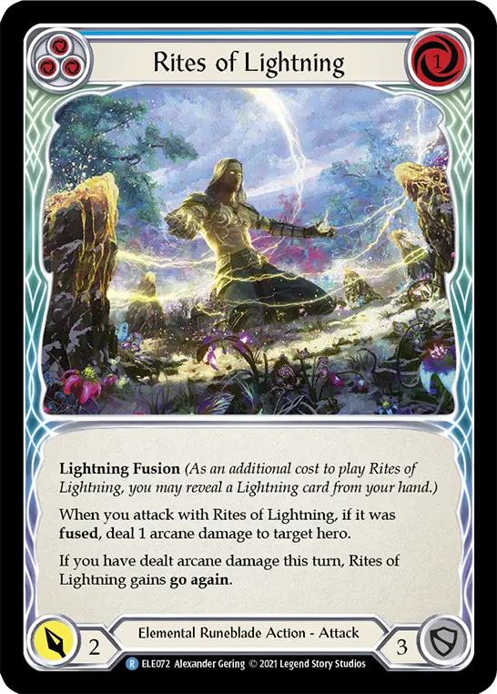 Card: Rites of Lightning (blu)