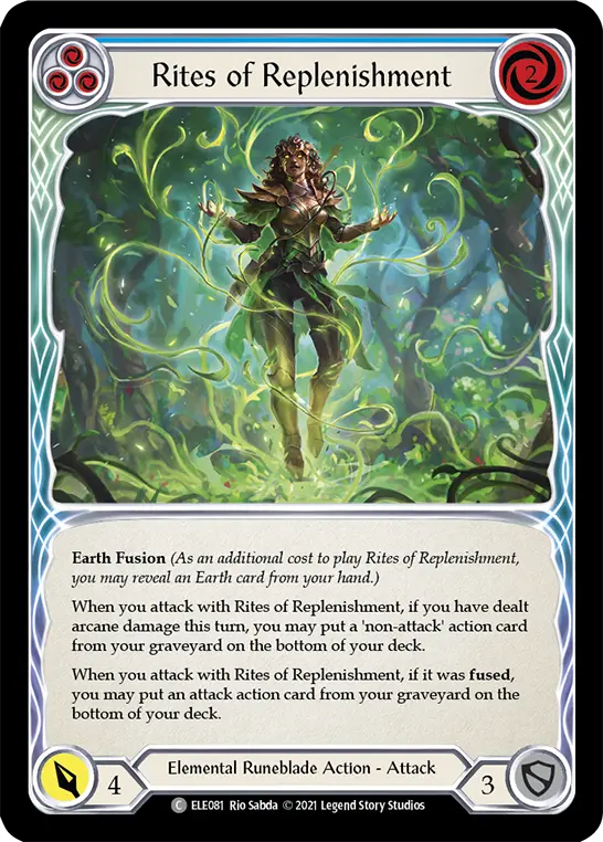 Card: Rites of Replenishment (blu)