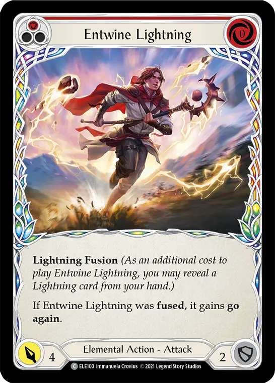 Card: Entwine Lightning (red)