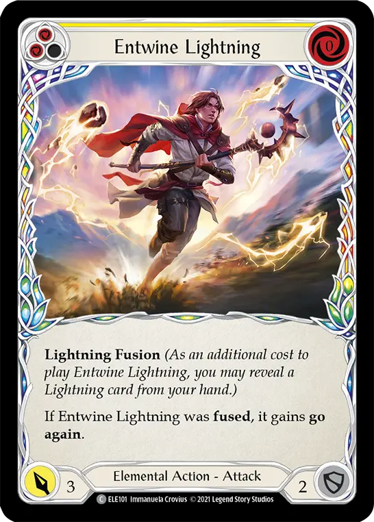 Card: Entwine Lightning (yel)