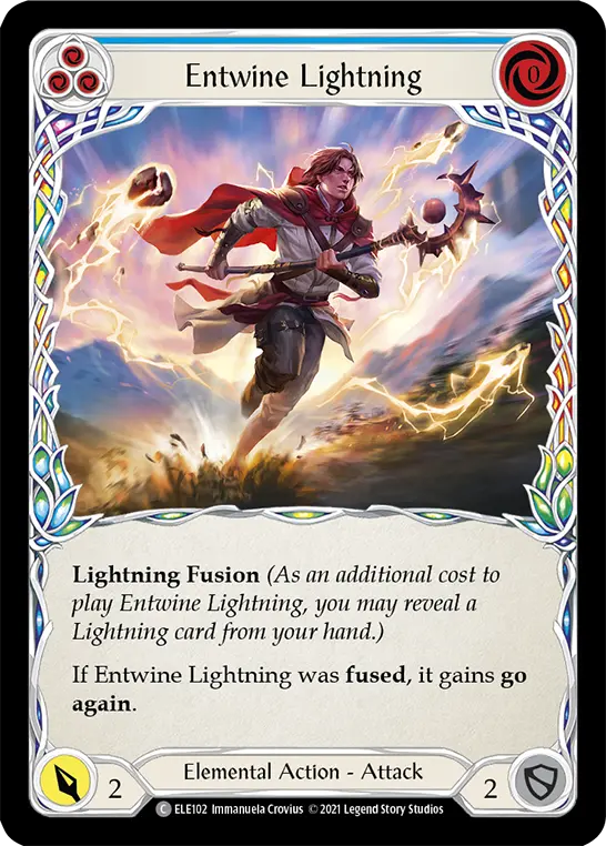 Card: Entwine Lightning (blu)