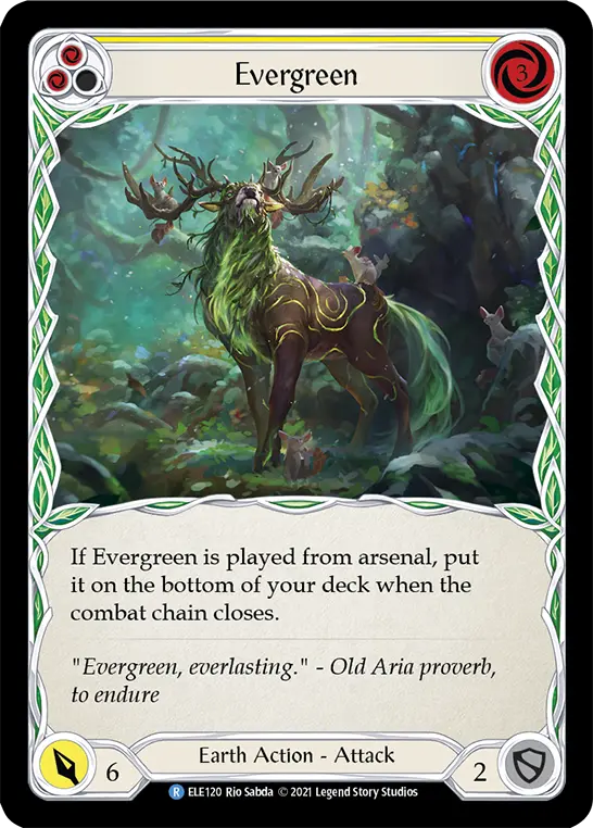 Card: Evergreen (yel)