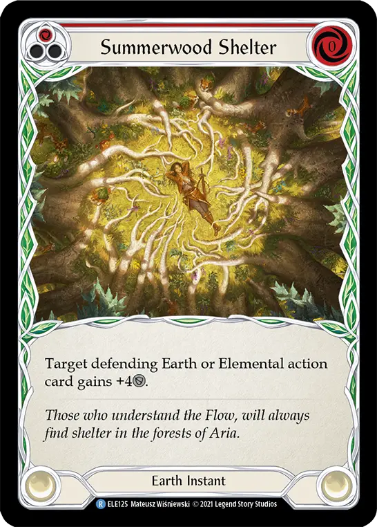 Card: Summerwood Shelter (red)