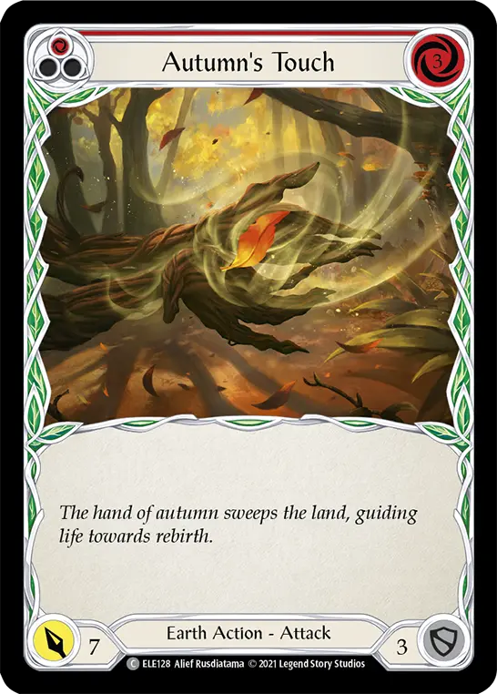 Card: Autumn's Touch (red)