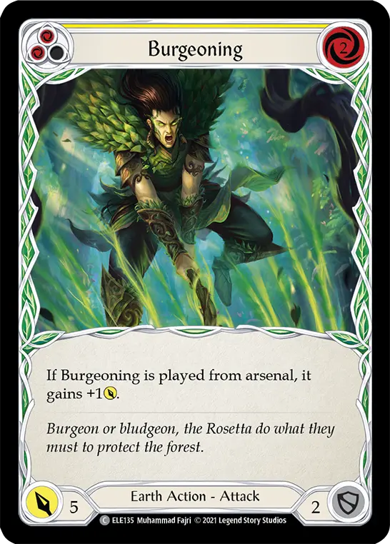 Card: Burgeoning (yel)