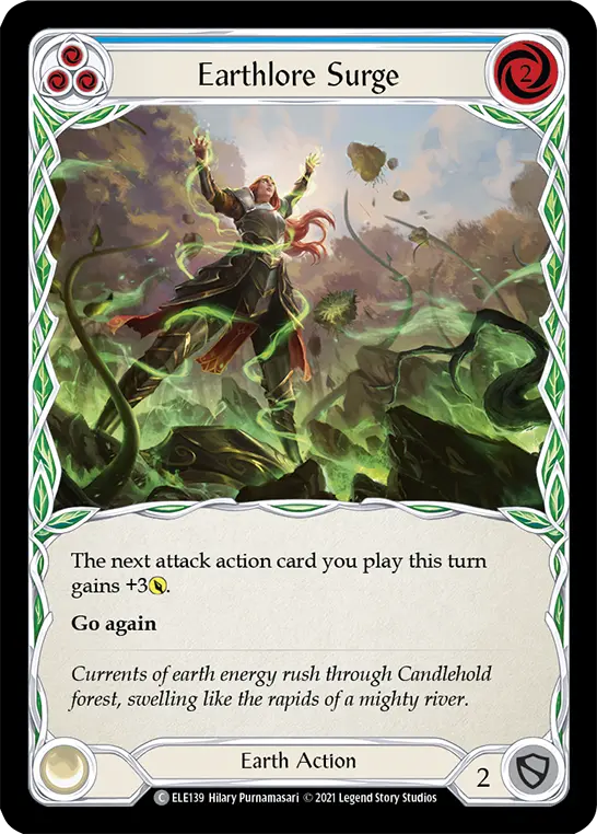Card: Earthlore Surge (blu)