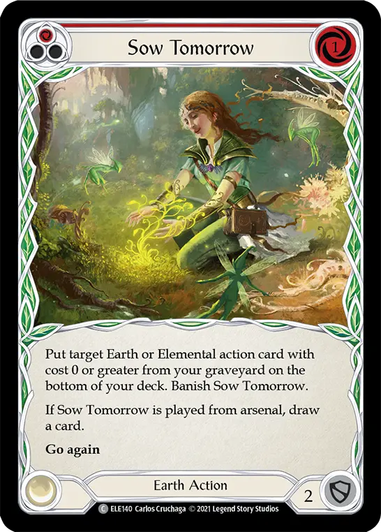 Card: Sow Tomorrow (red)