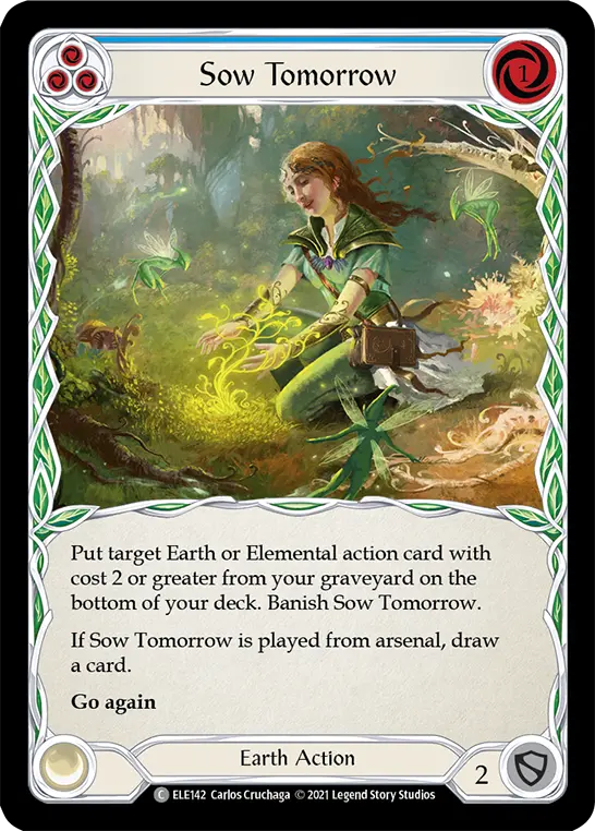 Card: Sow Tomorrow (blu)