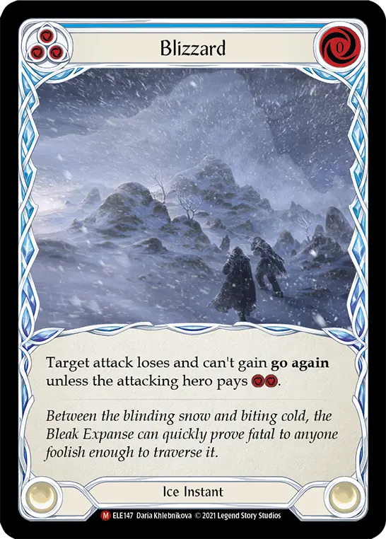 Card: Blizzard (blu)