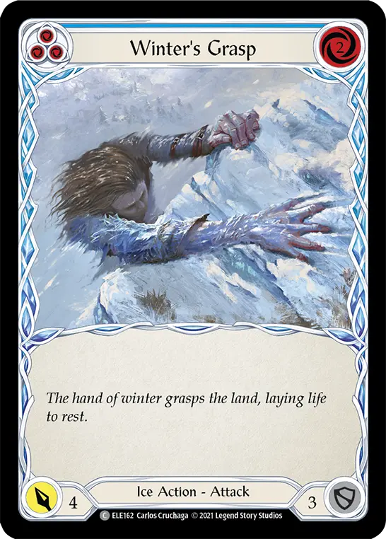 Card: Winter's Grasp (blu)