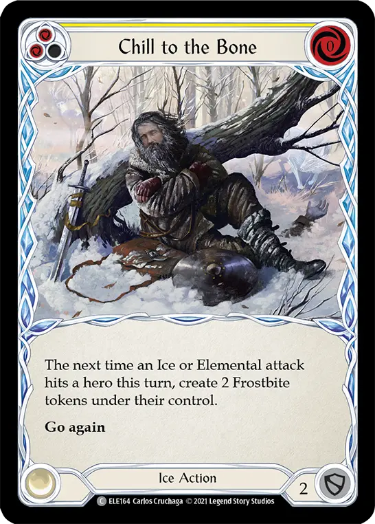 Card: Chill to the Bone (yel)