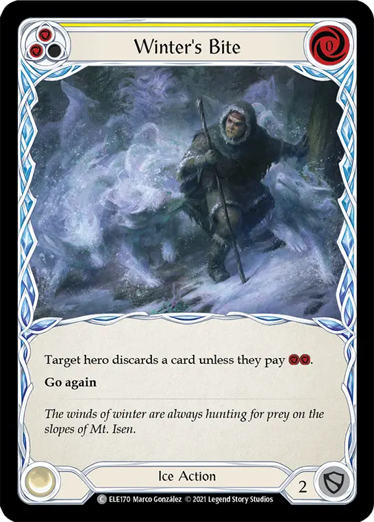 Card: Winter's Bite (yel)
