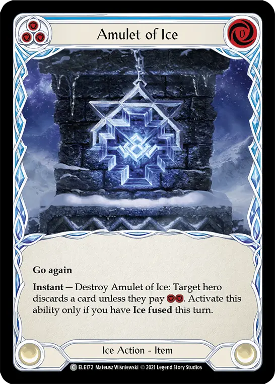 Card: Amulet of Ice (blu)